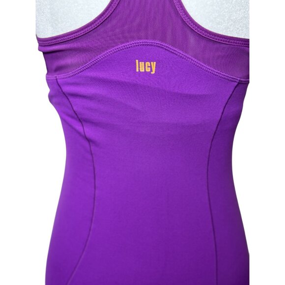 Lucy Size S Womens Purple Racerback Tank Top Breathable & Stretch Fabric - Picture 11 of 11